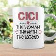 Cici Grandma Gift Cici The Woman The Myth The Legend Coffee Mug Gifts ideas