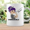 Congenital Cataracts Warrior Strong Women Grey Ribbon Congenital Cataracts Support Congenital Cataracts Awareness Coffee Mug Gifts ideas