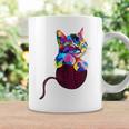 Cute Cat Gift For Kitten Lovers Colorful Art Kitty Adoption Coffee Mug Gifts ideas