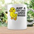 Cute Duck Just A Boy Who Loves Ducks Coffee Mug Gifts ideas