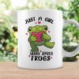 Cute Frog Just A Girl Who Loves Frogs Funny Frog Lover Gift For Girl Frog Lover Coffee Mug Gifts ideas