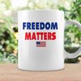 Freedom Matters American Flag Patriotic Coffee Mug Gifts ideas