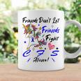 Friends Dont Let Friends Fight Chronic Fatigue Syndrome Cfs Alone Unicorn Blue Ribbon Chronic Fatigue Syndrome Support Cfs Awareness Coffee Mug Gifts ideas