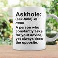 Funny Askhole Definition Dictionary Word Gag Sarcastic V4 Coffee Mug Gifts ideas