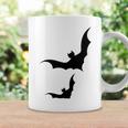 Halloween Two Bats Pattern Coffee Mug Gifts ideas