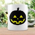 Happy Halloween Scary Black Pumpkin Pattern Coffee Mug Gifts ideas