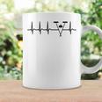 Heartbeat Curling Tshirt Cool Funny Nerdy Comic Graphic Curling Curling Player Curling Pla V2 Coffee Mug Gifts ideas