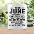 I Am An June Woman I Was Born With My Heart On My Sleeve V2 Coffee Mug Gifts ideas