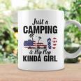 Just A Camping And Flip Flop Kinda Girl 4Th Of July Coffee Mug Gifts ideas