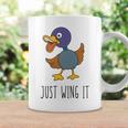 Just Wing It Duck Puns Quack Puns Duck Jokes Puns Funny Duck Puns Duck Related Puns Coffee Mug Gifts ideas