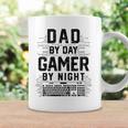 Mens Dad By Day Gamer By Night Funny Fathers Day Gaming Gift Coffee Mug Gifts ideas