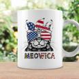 Meowica 4Th Of July Cat American Flag Patriotic Cat Lovers Coffee Mug Gifts ideas