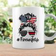 Mom Life And Fire Wife Firefighter Patriotic American Coffee Mug Gifts ideas