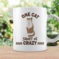 One Cat Short Of Crazy Coffee Mug Gifts ideas