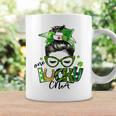 One Lucky Cna Messy Bun Shamrocks St Patricks Day Coffee Mug Gifts ideas