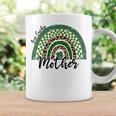 One Lucky Mother Irish Rainbow Leopard St Patricks Day Coffee Mug Gifts ideas