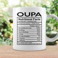 Oupa Grandpa Gift Oupa Nutritional Facts Coffee Mug Gifts ideas