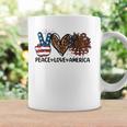 Peace Love America Sunflower Leopard Usa Flag 4Th Of July Coffee Mug Gifts ideas
