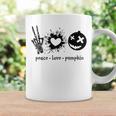 Peace Love Pumpkin Halloween Coffee Mug Gifts ideas