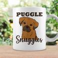 Puggle Dog Snuggles Funny Cute Pug Beagle Mom Dad Coffee Mug Gifts ideas