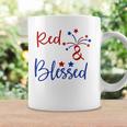 Red White Blessed 4Th Of July Cute Patriotic America Coffee Mug Gifts ideas