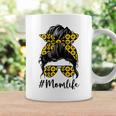 Sunflowers Mom Life Messy Bun Hair Sunglasses Mothers Day Coffee Mug Gifts ideas