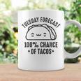 Tasty Taco Tuesday Forecast 100 Chance Of Tacos Coffee Mug Gifts ideas