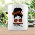 Teacher African Women Messy Bun Teach Black History Month Coffee Mug Gifts ideas