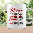 Womens Divas Are Born On June 30Th Cancer Girl Astrology June Queen V Neck Coffee Mug Gifts ideas