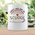 Womens Happy Last Day Of School Leopard Rainbow Hello Summer Coffee Mug Gifts ideas