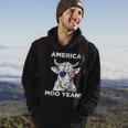 4Th Of July Funny Moo Yeah Cow GlassesBoys Girls Us Hoodie Lifestyle