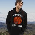 50Th Birthday Basketball Player 50 Years Old Vintage Retro Hoodie Lifestyle