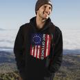 Betsy Ross Flag 1776 Not Offended Vintage American Flag Usa Hoodie Lifestyle