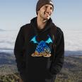 Cute Blue Dragon And His Cookie Treasure Hoard Hoodie Lifestyle