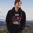 Dad Of The Birthday Girl Cute Pink Matching Family Hoodie Lifestyle