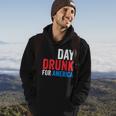 Day Drunk For America Drinking Fourth Of July Gift Hoodie Lifestyle
