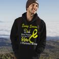 Ewings Sarcoma Dad Most People Never Meet Their Hero I Raised Mine Yellow Ribbon Ewings Sarcoma Ewings Sarcoma Awareness Hoodie Lifestyle