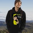 Ewings Sarcoma Warrior Strong Women Yellow Women Ewings Sarcoma Ewings Sarcoma Awareness Hoodie Lifestyle