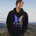 Fasd Awareness Butterfly Blue And Grey Ribbon Fetal Alcohol Spectrum Disorder Fetal Alcohol Spectrum Disorder Awareness Hoodie Lifestyle