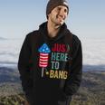 Fourth Of July 4Th Of July Funny Im Just Here To Bang Hoodie Lifestyle