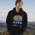 Gerd Awareness Vintage Periwinkle Blue Ribbon Gastroesophageal Reflux Disease Gerd Awareness Hoodie Lifestyle