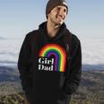 Girl Dad Outfit For Fathers Day Lgbt Gay Pride Rainbow Flag Hoodie Lifestyle