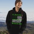 Glaucoma Warrior Usa Flag United States Flag Green Ribbon Glaucoma Glaucoma Awareness Hoodie Lifestyle