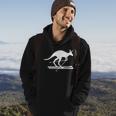 Kangaroo Skiing Fun Winter Sports Australia Travel Gift Hoodie Lifestyle