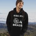 Kiss My Brass - Funny French Horn Player Hoodie Lifestyle