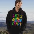 Lets Glow Crazy - Retro Colorful Party Outfit Hoodie Lifestyle