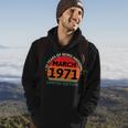 March 1971 50 Years Old Retro Vintage 50Th Birthday V2 Hoodie Lifestyle