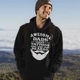 Mens Awesome Dads Have Tattoos And Beards Fathers Day V3 Hoodie Lifestyle