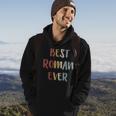 Mens Best Roman Ever Retro Vintage First Name Gift Hoodie Lifestyle