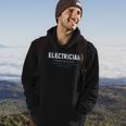 Mens Electrician Definition - Funny Dictionary Gift Hoodie Lifestyle
